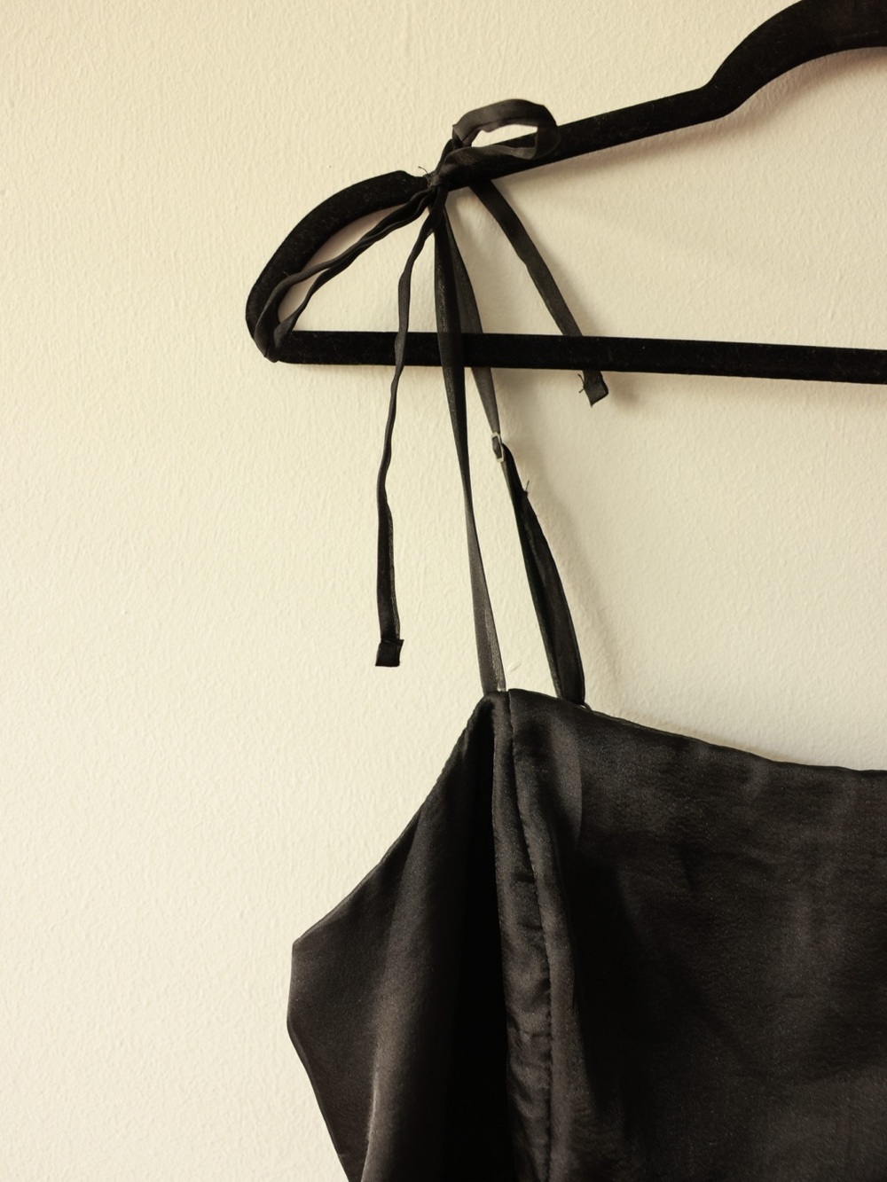 wild fable Black Sheer Tiered Midi Dress with Tie Straps and Ruffle Hem - Picture 2 of 13